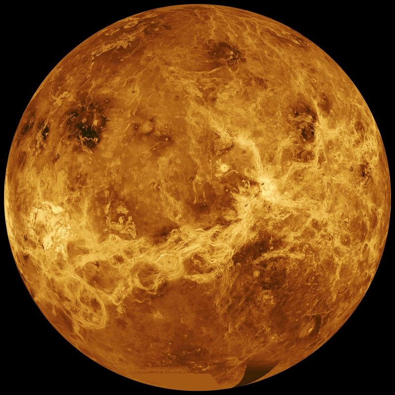 Venus photographed from space